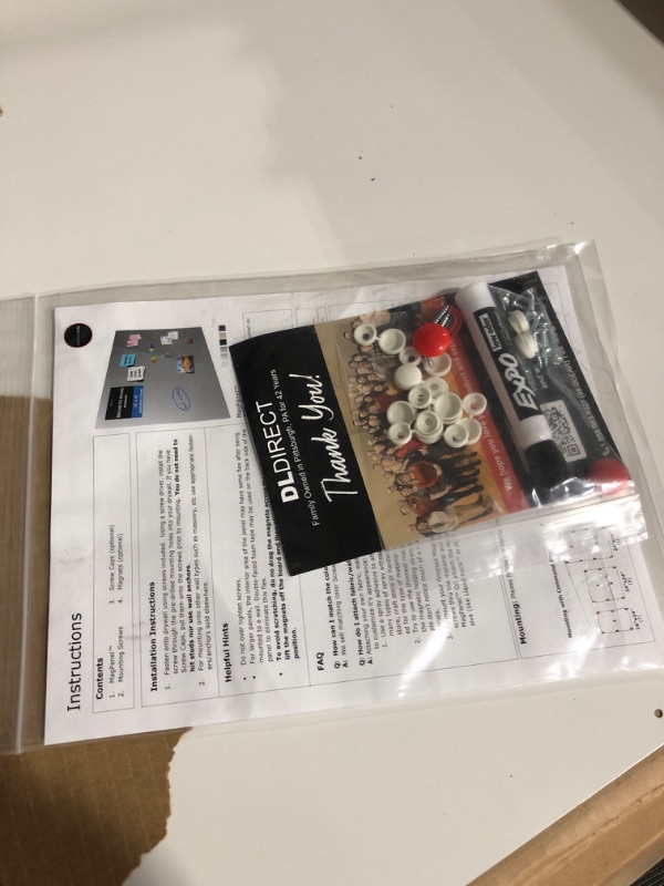 Photo 1 of *BENT CORNER**
Diamond Life Magnetic Board - Memo & Vision Board for Home, Office, (White 36"x48")