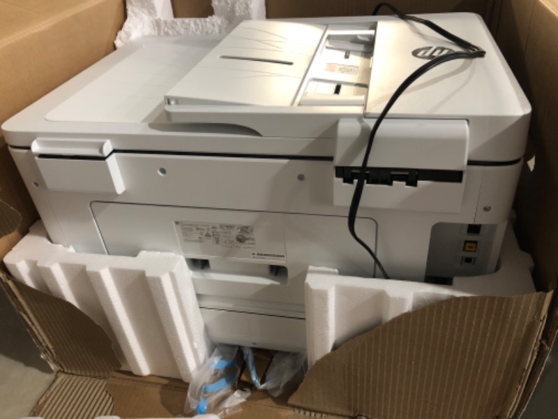 Photo 6 of (MISSING PIEACES/ SEE NOTES) HP OfficeJet Pro 7740 Wide Format All-in-One Color Printer with Wireless Printing, Works with Alexa (G5J38A), White/Black