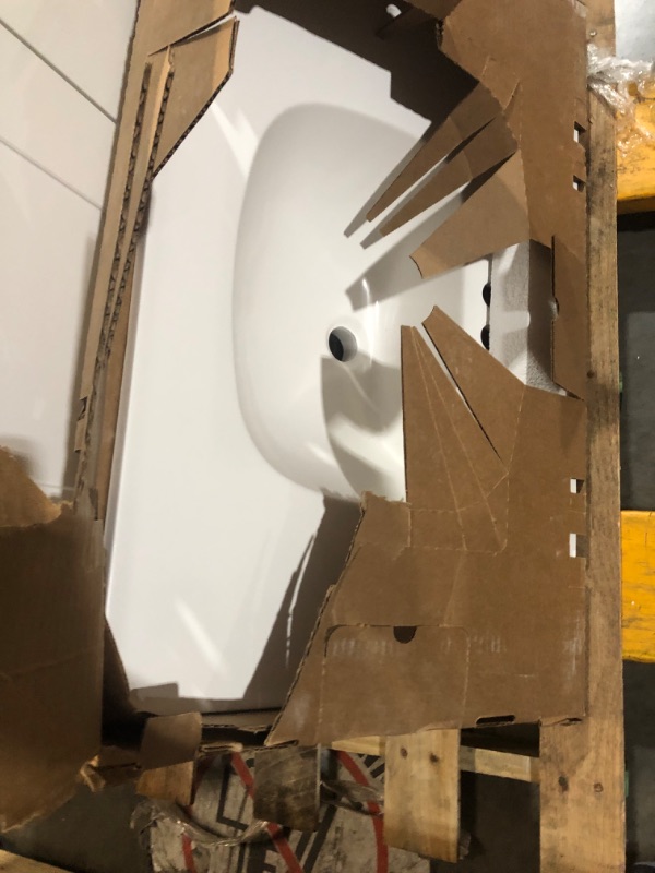 Photo 5 of **NON-REFUNDABLE**NO RETURNS**PARTS ONLY*** 
Style Selections Kirkman 24-in White Single Sink Bathroom Vanity with White Cultured Marble Top (Mirror Included)
Item #4953228 | Model #C52124M-SS