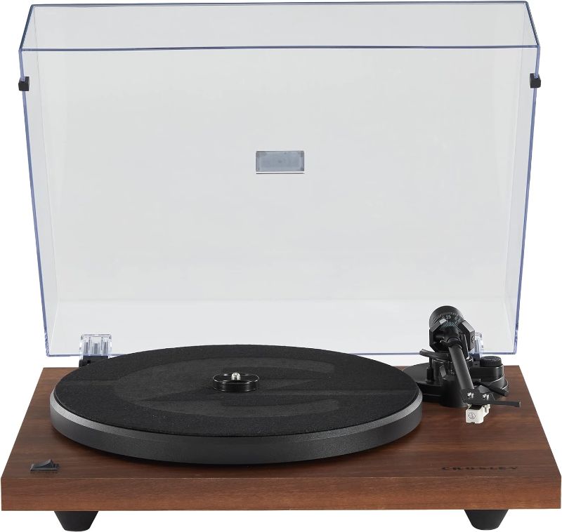 Photo 1 of Crosley C6B-WA Belt-Drive Bluetooth Turntable Record Player with Adjustable Tone Arm, Walnut
