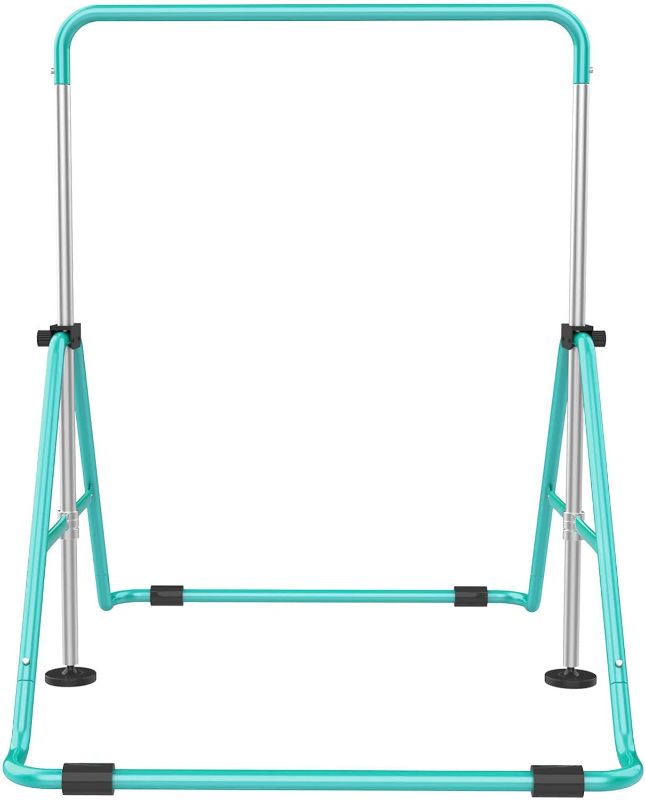 Photo 1 of ***USED - LIKELY MISSING PARTS - UNABLE TO VERIFY FUNCTIONALITY - SEE PICTURES FOR DIMENSIONS***
Gymnastic Bars for Kids with Adjustable Height, Folding Gymnastic Training Kip Bar, Junior Expandable Horizontal Monkey Bar for Home