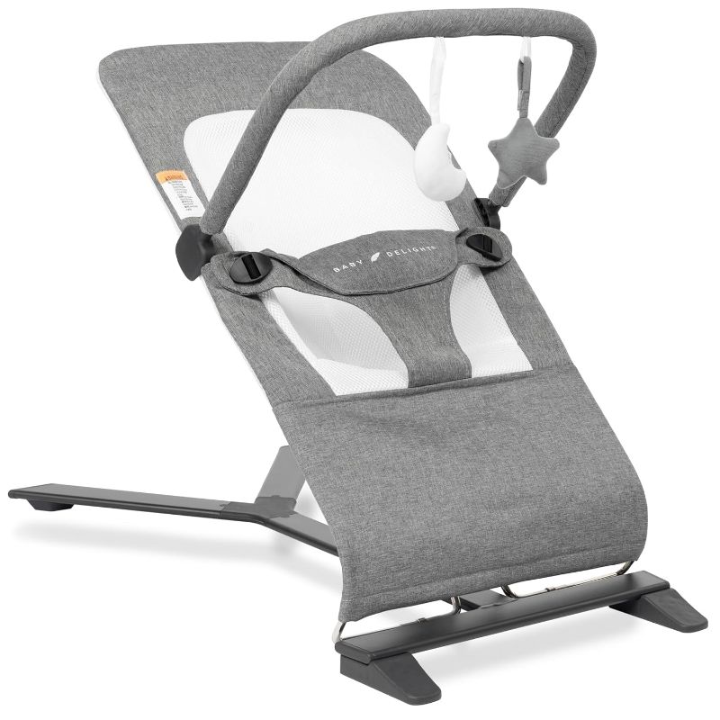 Photo 1 of ***USED - LIKELY MISSING PARTS - UNABLE TO VERIFY FUNCTIONALITY***
Baby Delight Alpine Deluxe Portable Bouncer | Infant | 0 – 6 months | Charcoal Tweed
