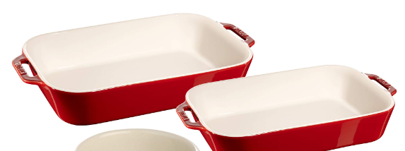 Photo 1 of  Staub Ceramic bakeware Set, 2-pc, Cherry