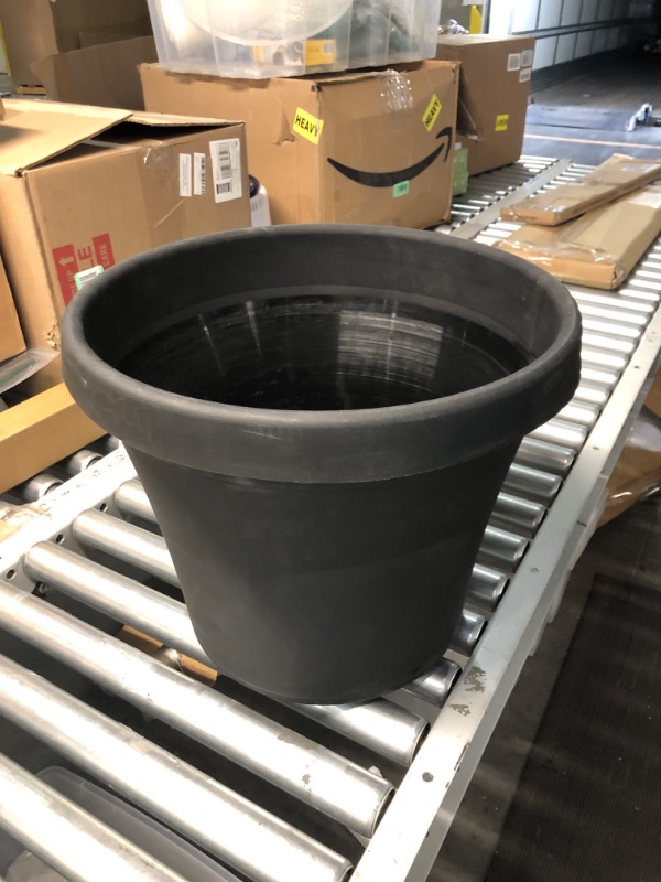 Photo 3 of Bloem Terra Pot 16" Planter - Black