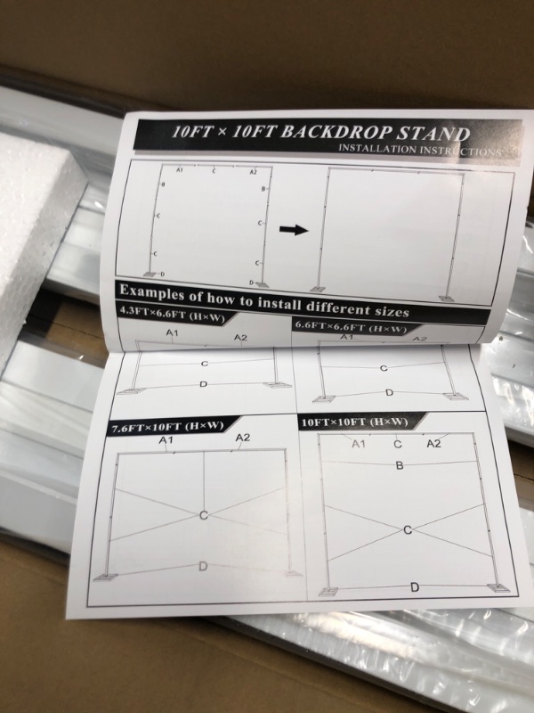 Photo 3 of Fomcet 10FT x 10FT Backdrop Stand Heavy Duty 