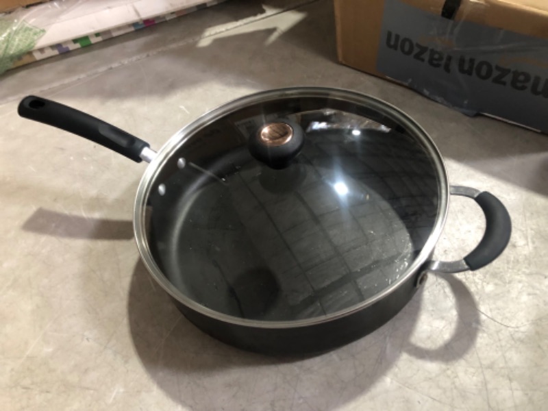 Photo 1 of ***USED - SCRATCHED - SEE Comments ***
TRAMONTINA Sauce Pan with Glass Lid, 12 Inch