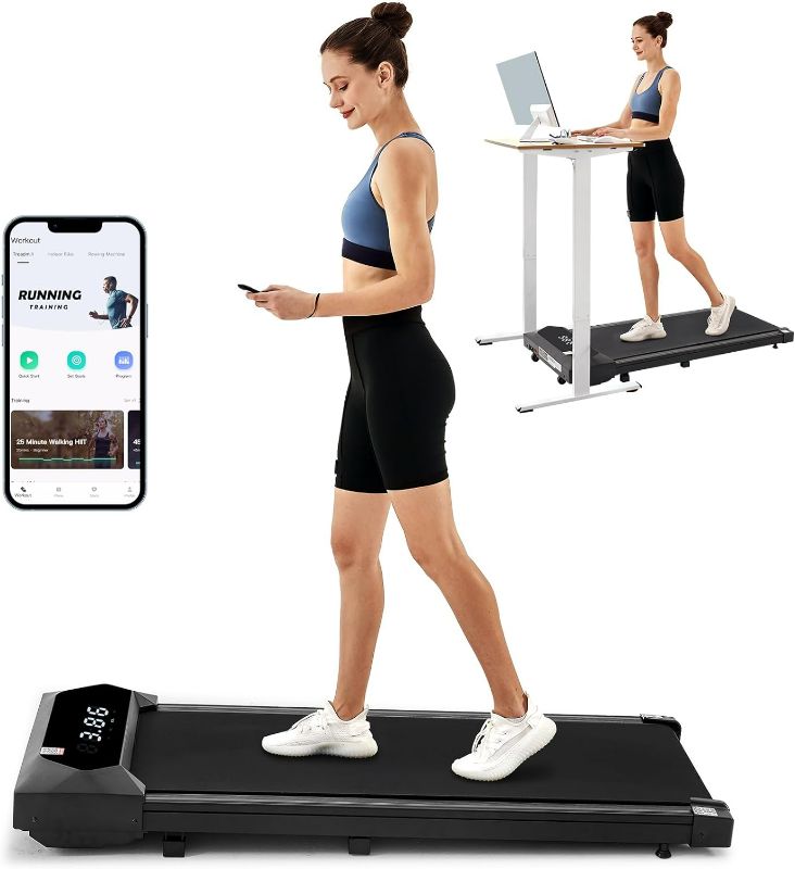 Photo 1 of ***NONREFUNDABLE - NOT FUNCTIONAL - FOR PARTS ONLY - SEE COMMENTS***
DBT Walking Pad Treadmill Under Desk, Portable Walking Treadmill with 220lb Weight Capacity, 2.25HP Under Desk Treadmill with Remote Control LED Display, Jogging Machine Home/Office