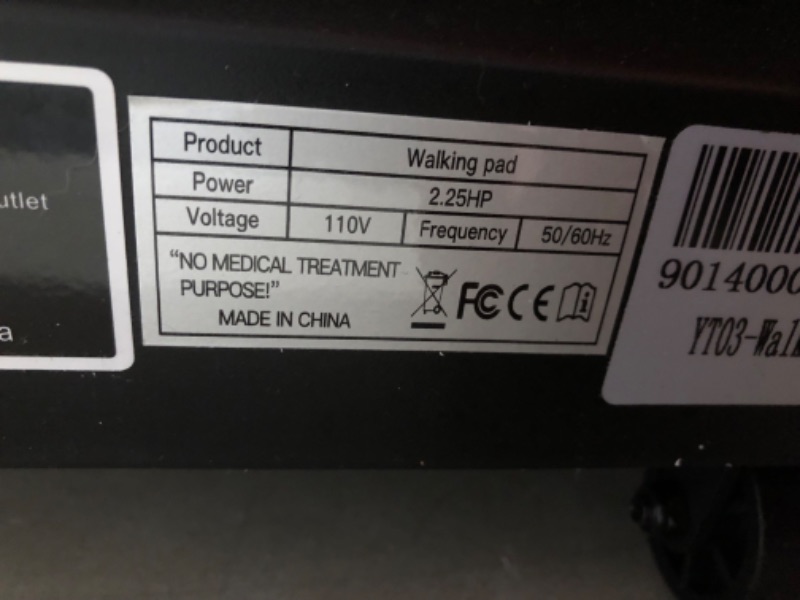 Photo 2 of ***NONREFUNDABLE - NOT FUNCTIONAL - FOR PARTS ONLY - SEE COMMENTS***
DBT Walking Pad Treadmill Under Desk, Portable Walking Treadmill with 220lb Weight Capacity, 2.25HP Under Desk Treadmill with Remote Control LED Display, Jogging Machine Home/Office