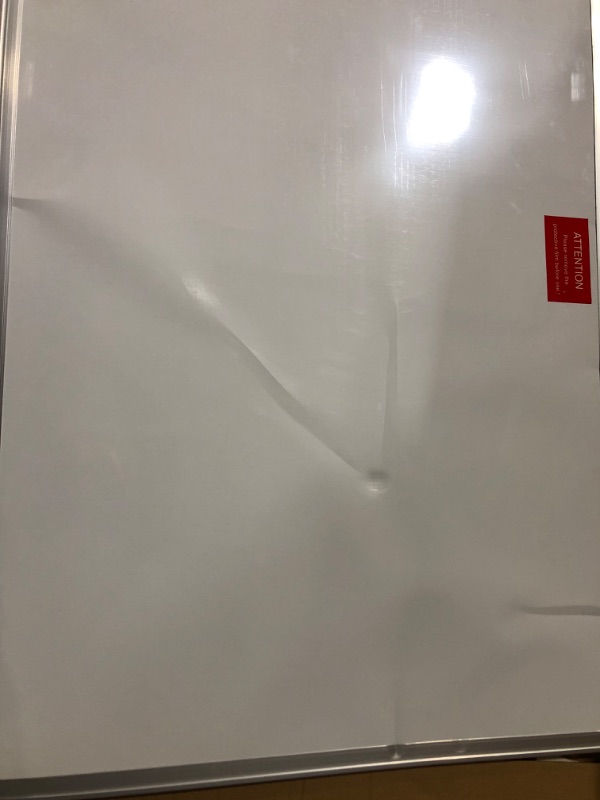 Photo 6 of **DENTS ON BOARD** SEE PICS FOR DAMAGE**VIZ-PRO Dry Erase White Board/Magnetic Foldable Whiteboard, 48 X 36 Inches, Silver Aluminium Frame