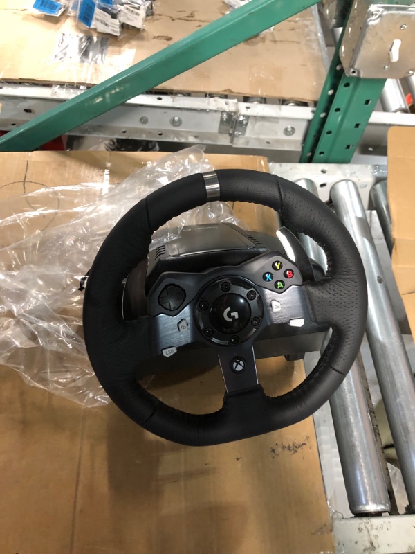 Photo 4 of Logitech G920 Driving Force Racing Wheel and Floor Pedals, Real Force Feedback, Stainless Steel 