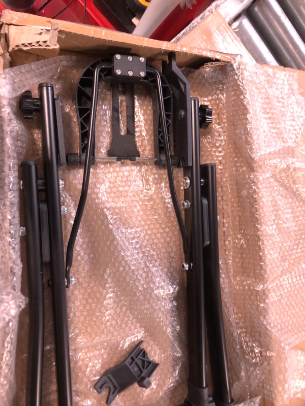 Photo 1 of Bike Wheel Truing Stand, Foldable Bicycle Repair Stand Rear Wheel Balancing And Rim Truing Repair Stand Fit 16"-29", 700c Wheels. For Home Maintenance (Black, Fit 16"-29")