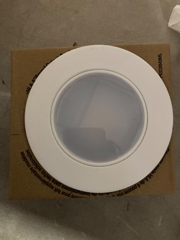 Photo 5 of (READ FULL POST) HALO HLA406VWFL9FS1EMWR HLA 4 in. Color Selectable Canless Wide Beam Adjustable Gimbal Integrated Kit LED Recessed Trim, Round, White & HLA 4 in. Color Selectable Canless Recessed Narrow Beam Kit + LED Kit