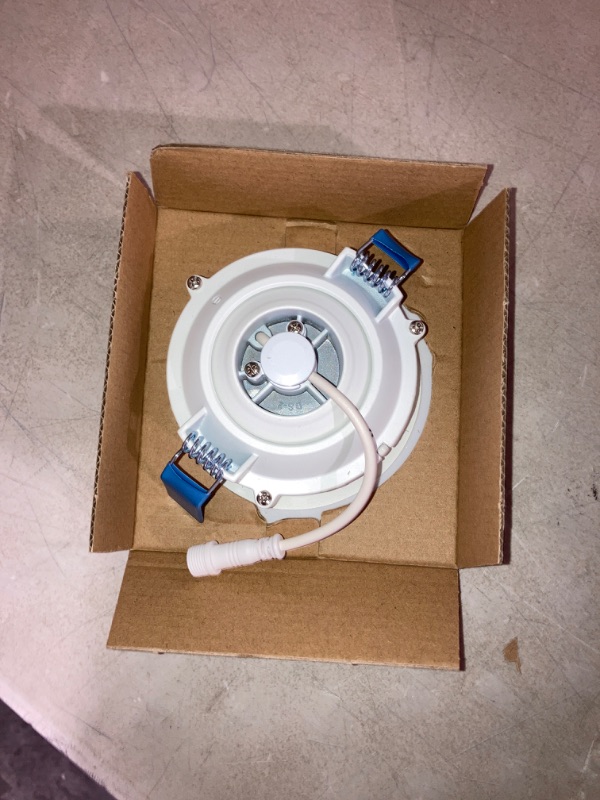 Photo 4 of (READ FULL POST) HALO HLA406VWFL9FS1EMWR HLA 4 in. Color Selectable Canless Wide Beam Adjustable Gimbal Integrated Kit LED Recessed Trim, Round, White & HLA 4 in. Color Selectable Canless Recessed Narrow Beam Kit + LED Kit