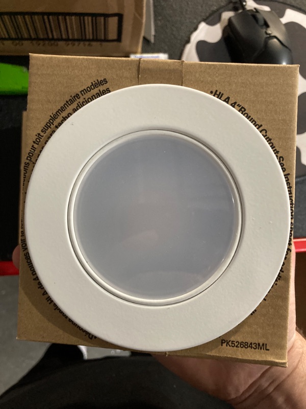 Photo 5 of (READ FULL POST) HLA Series 4 in. Adjustable CCT Canless IC Rated Dimmable Indoor, Outdoor Integrated LED Recessed Light Gimbal Trim
