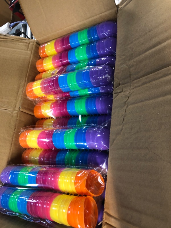 Photo 1 of The Dreidel Company Fillable Easter Eggs with Hinge Bulk Colorful Bright Plastic Easter Eggs, Perfect for Easter Egg Hunt, Suprise Egg, Easter Hunt, Assorted Colors (1000-Pack)