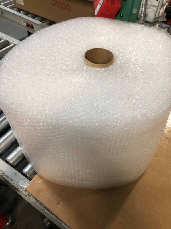 Photo 2 of Amazon Basics Perforated Bubble Cushioning Wrap - Small 3/16", 12-Inch x 175-Foot Long Roll & Amazon Basics Moving Boxes - Large, 20"x20"x15"/12 pack