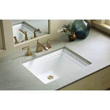 Photo 1 of ***Damaged***KOHLER Memoirs 20 in. Vitreous China Undermount Bathroom Sink in White with Overflow Drain