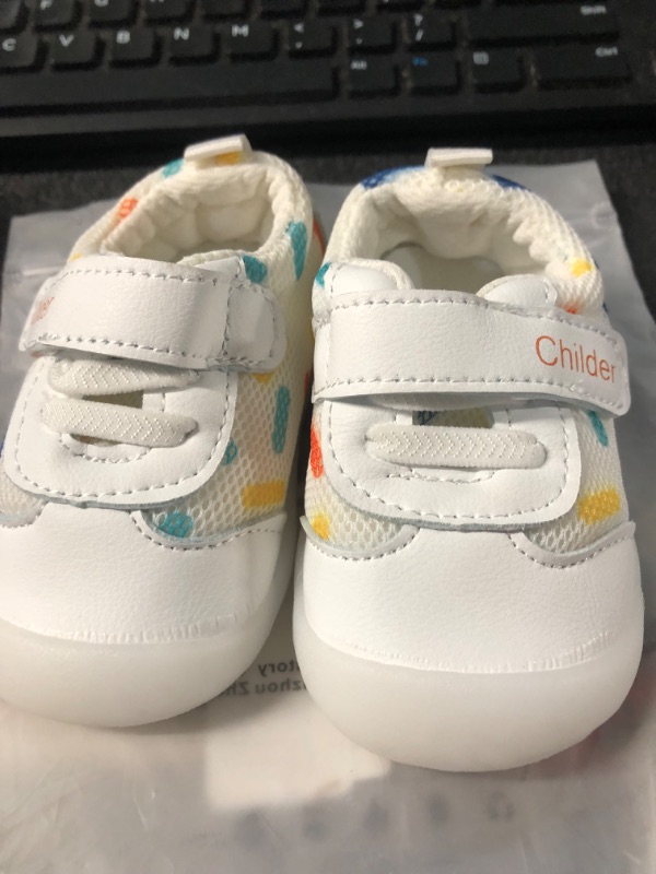 Photo 3 of Baby Shoes Boy Girl Infant Sneakers Breathable Mesh Walking Shoes Non-Slip Rubber Sole Toddler Crib First Walker Shoes