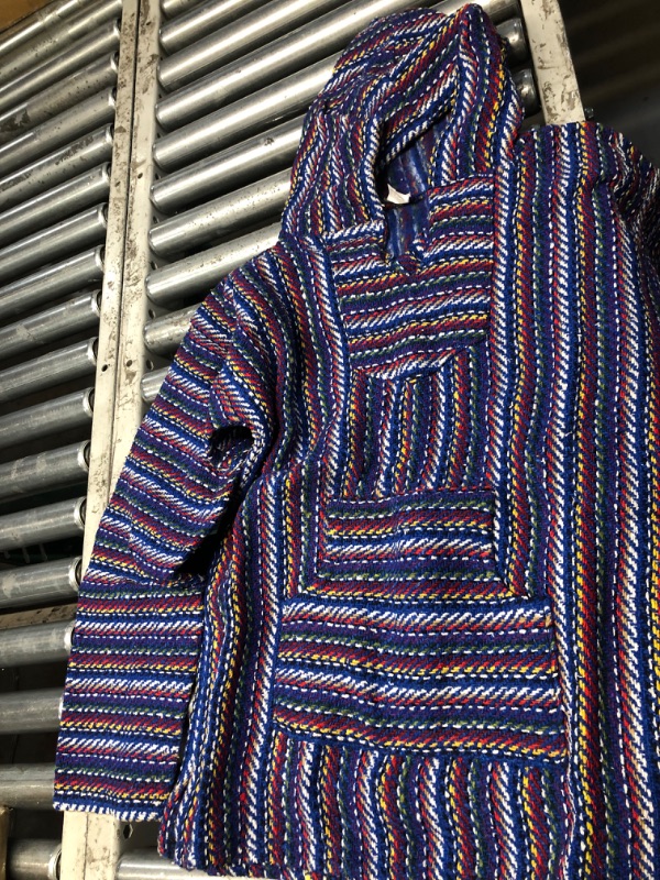 Photo 2 of Baja Hoodie Drug Rug Surfer Poncho Pullover Sweater Unisex… (size small)