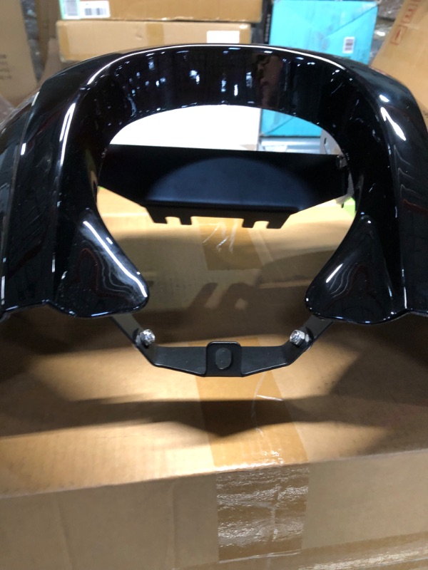 Photo 2 of  Motorcycle Gloss Black Front Upper Fairing Cover Smoke Windshield For Harley Dyna T-Sport FXDXT FXR Low Rider Street Bob Super Glide