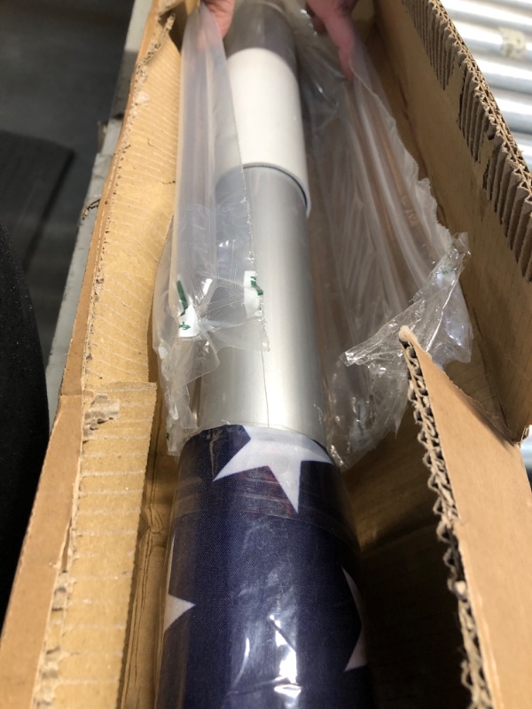 Photo 2 of 20FT Telescoping Flag Pole Kit, Heavy Duty 16 Gauge Aluminum Outdoor In Ground Flag Poles with 3x5 USA Flag, for Residential or Commercial,Garden,Yard Flag Poles
