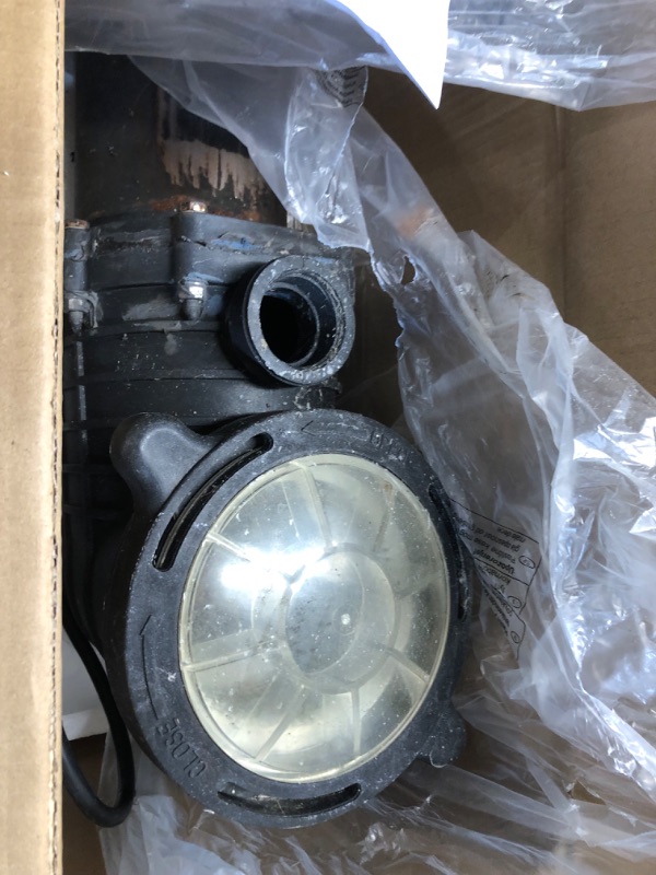 Photo 3 of Pool Pump Inground, 2HP 6825GPH Swimming Pool Pump, 110/220V Dual Voltage Inground/Above Ground Pool Pump, Self Primming Pool Pump with Strainer Basket, 1.25" and 1.5" Pipe Fitting
