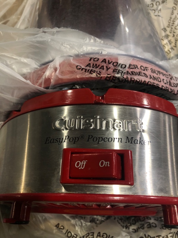 Photo 2 of (heavily used) (see images) Cuisinart CPM-700 EasyPop Popcorn Maker, Red