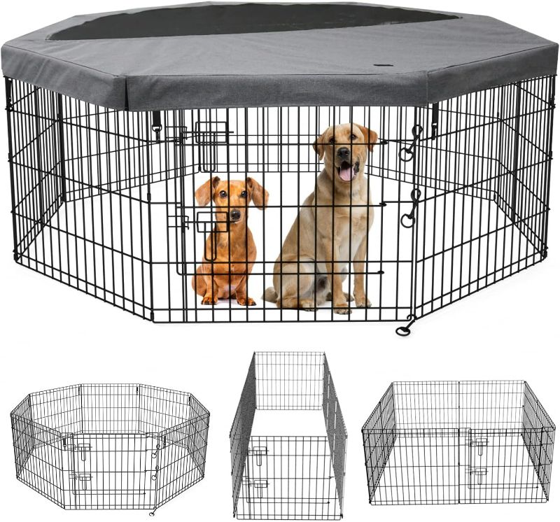 Photo 1 of (SIMILAR TO STOCK PHOTO)
Double Door Dog Crate Kit Includes One Two-Door Crate, Matching Gray Bed & Gray Crate Cover, 24-Inch Kit Ideal for Small Dog Breeds