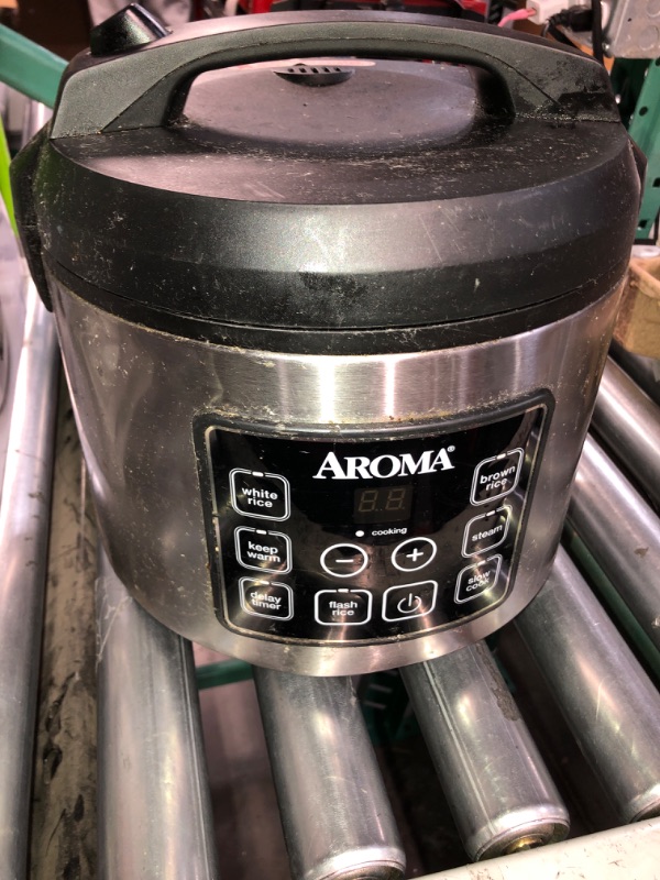 Photo 6 of (minor Damage, Missing a piece) (NO RETURNS) 
Aroma ARC-150SB 20-Cup (Cooked) Digital Cool-Touch Rice Cooker, Food Steamer and Slow Cooker
