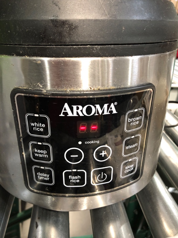 Photo 3 of (minor Damage, Missing a piece) (NO RETURNS) 
Aroma ARC-150SB 20-Cup (Cooked) Digital Cool-Touch Rice Cooker, Food Steamer and Slow Cooker