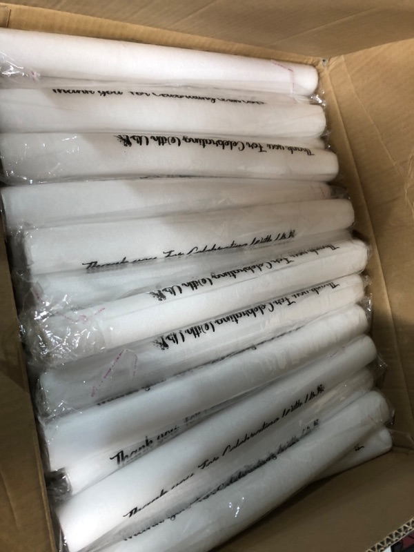 Photo 5 of (foam sticks)(please see all images) White Glow Sticks Bulk for Wedding 16" LED Cheer Foam Light up Stick