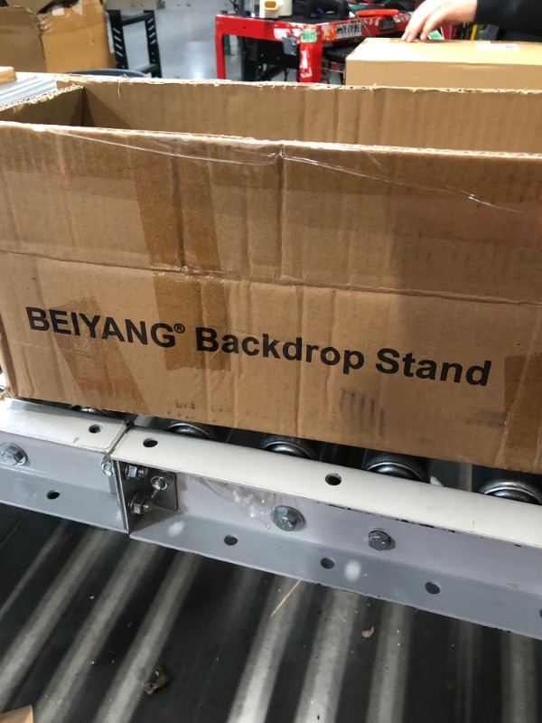 Photo 4 of BEIYANG Backdrop Stand, 7.5 FT x 10 FT Adjustable Photography Background Support System Kit with Carrying Bag for Photo Video Studio 7.5*10FT