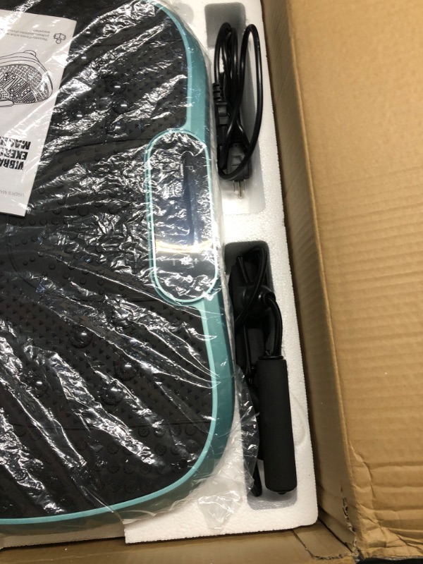 Photo 1 of AXV Vibration Plate Exercise Machine Whole Body Workout Vibrate Fitness Platform Lymphatic Drainage Machine for Weight Loss Shaping Toning Wellness Home Gyms Workout SLIM- GREEN