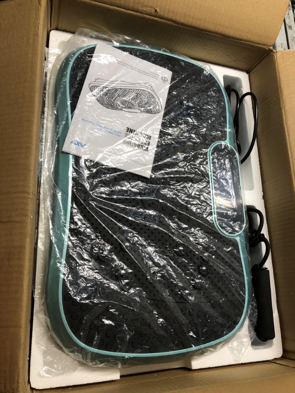 Photo 1 of AXV Vibration Plate Exercise Machine Whole Body Workout Vibrate Fitness Platform Lymphatic Drainage Machine for Weight Loss Shaping Toning Wellness Home Gyms Workout SLIM- GREEN