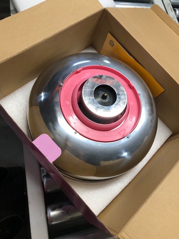 Photo 1 of **UNKNOWN IF FUNCTIONAL, UNKNOWN IF MISSING PARTS TO MACHINE** Cotton Candy Machine with Stainless Steel Bowl 2.0 - Cotton Candy Maker, 10 Cones & Sugar Scoop - Nostalgic Household Cotton Candy Machine for Kids, Birthday Party - Use with Floss Sugar, Hard
