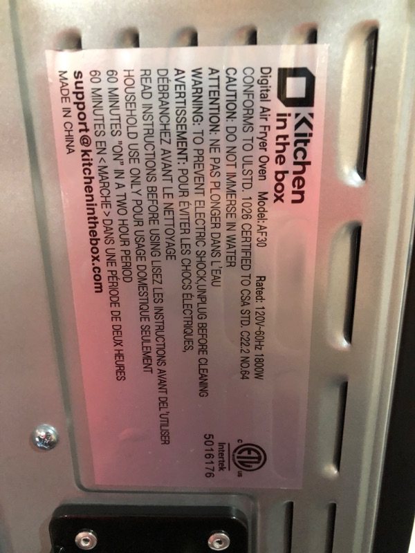 Photo 5 of 32QT Extra Large Air Fryer, Toaster Oven Air Fryer Combo, 360°Hot Air Circulation for Healthier Food, 1800W Preset Dual Cook, 13"Pizza Cooking, 20-in-1 Double-Rack Oven, 7-Accessory, Transparent Door**ITEM IS DIRTY**