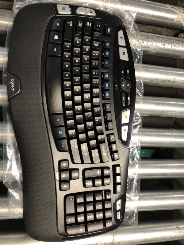 Photo 2 of Logitech MK550 Wireless Wave Keyboard and Mouse Combo - Includes Keyboard and Mouse, Long Battery Life, Ergonomic Wave Design, Black