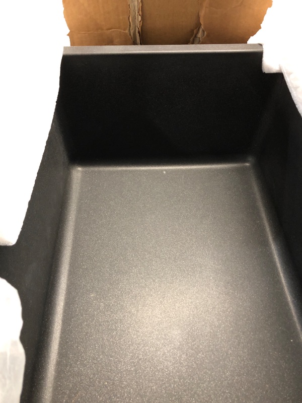 Photo 4 of ***NONREFUNDABLE - NOT FUNCTIONAL - FOR PARTS ONLY - SEE COMMENTS***
DELTA FAUCET Everest 33-inch Granite Composite Workstation Kitchen Sink Undermount Single Bowl with WorkFlow Ledge and Accessories in Metallic Black, 75B933-33S-BL Undermount Sink Black 