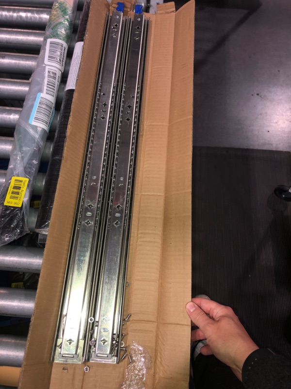 Photo 2 of (READ FULL POST) BAIDICE 1 Pair Heavy Duty Drawer Slides 12 14 16 18 20 22 24 26 28 30 32 34 36 38 40 Inch 150 lb Load Capacity Side Mount Full Extension Ball Bearing Rail Runner With Lock 30 Inch