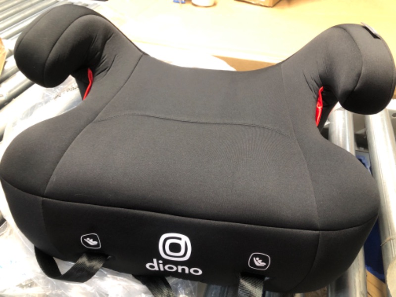 Photo 4 of Diono Solana 2 XL 2022, Dual Latch Connectors, Lightweight Backless Belt-Positioning Booster Car Seat, 8 Years 1 Booster Seat, Black NEW! LATCH Connect Single Black