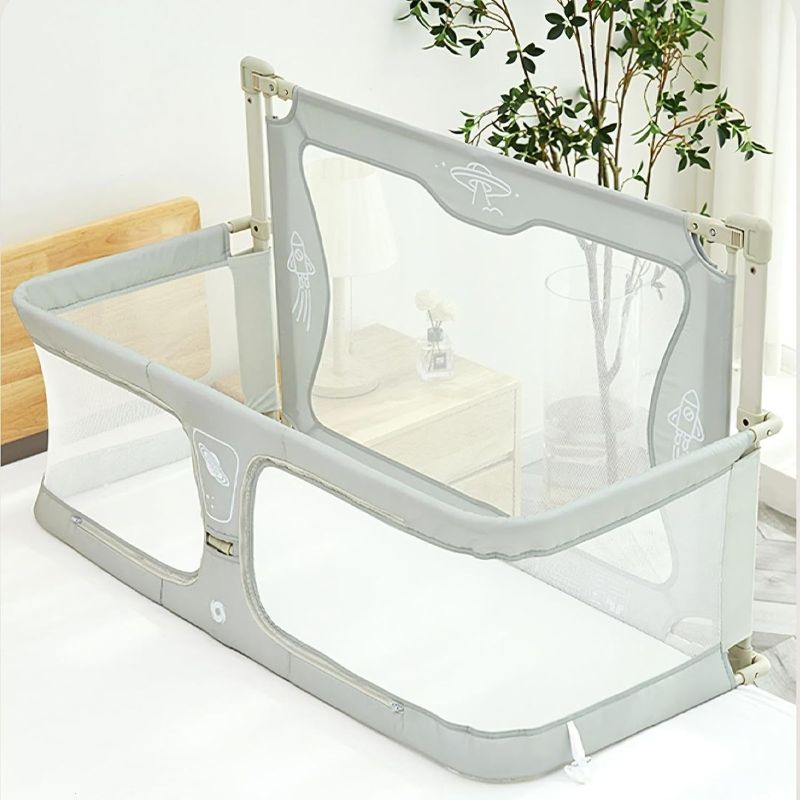 Photo 1 of *STOCK PHOTO FOR REFERENCE Bedside Crib - 3 in 1 Baby Bassinet, Portable Crib and Bed Rail for Co-Sleeping Babies. Bed Side Lifting Fence with Adjustable Height?Easy to Assemble,Bed Rail for Toddlers