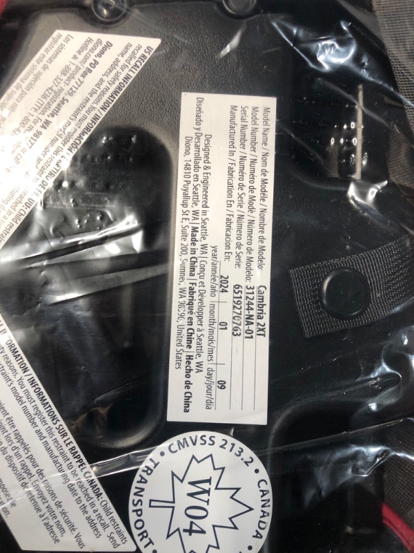 Photo 2 of (MANUFACTURED: 1/2024) Diono Cambria 2XT XL, Dual Latch Connectors, 2-in-1 Belt Positioning Booster Seat, High-Back to Backless Booster with Space and Room to Grow, 8 Years 1 Booster Seat, Pink Cotton Candy Pink Cotton Candy Cambria 2XT Connectors