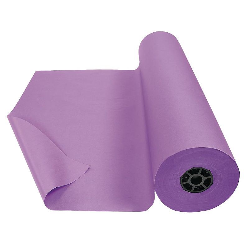 Photo 1 of Pacon 63060 Rainbow Duo-Finish Colored Kraft Paper, 35 lbs., 36-Inch x 1000 ft, PURPLE