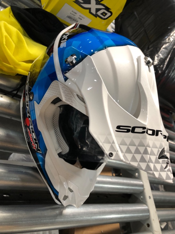 Photo 4 of ScorpionEXO VX-16 Dual Off-Roading Dirt Bike MX ATV UTV Motocross Racing Adult Full Race Helmet with Peak Visor Dot Approved SIZE XL