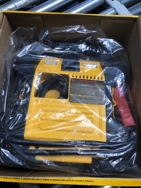 Photo 3 of DEWALT DXAEJ14-Type2 Digital Portable Power Station Jump Starter - 1600 Peak Amps with 120 PSI Compressor, AC Charging Cube, 15W USB-A and 25W USB-C Power for Electronic Devices 1600 Amps