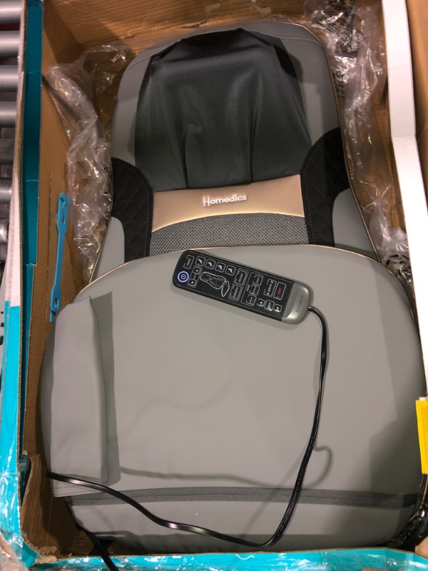 Photo 3 of (READ FULL POST) HoMedics Shiatsu Elite II Massage Cushion with Soothing Heat 2 Back Massage Styles, 3 Massage Zones, Spot Massage, Controller and Chair Straps