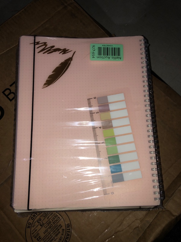 Photo 2 of (READ FULL POST) Journals - Large Dotted Spiral Notebooks 8.5 x 11 inches with 100gsm Dot Grid Paper 4 Pack 80 Sheets,Thick Paper Notebook for School,Office and Drawing(Blue,Pink,black,Transparent) 8.5"x 11" Dotted Grid
