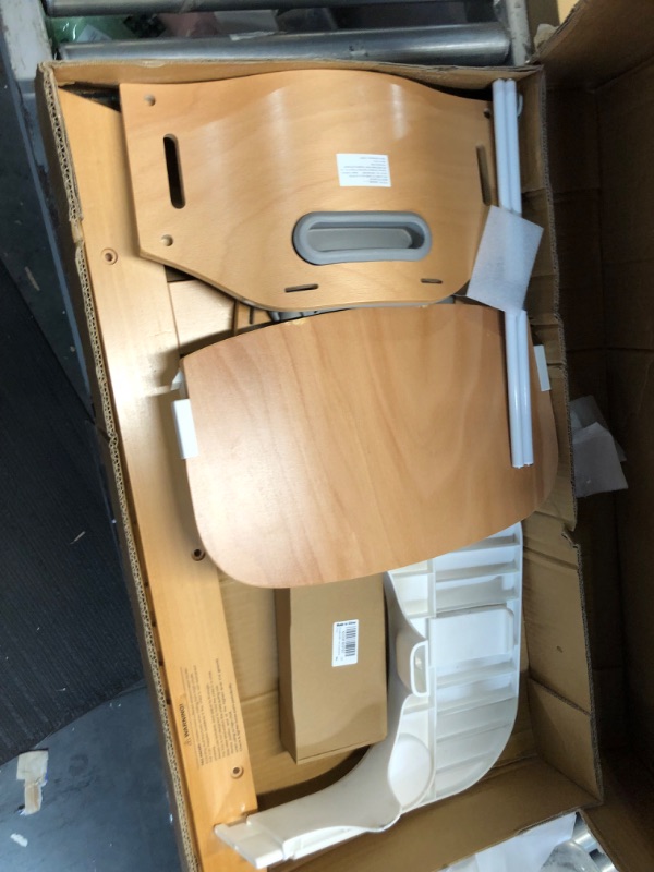 Photo 8 of **MINOR DAMAGE** Height Right High Chair with Tray - 2 Small Chips to Tray Edge (see photos)