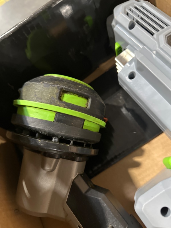 Photo 1 of **MISSING BATTERY**
EGO Power+ ST1521S 15-Inch String Trimmer with POWERLOAD and Carbon Fiber Split Shaft Weed Wacker 2.5Ah Battery and Charger Included & Worx WG896 12 Amp 7.5" Electric Lawn Edger & Trencher Trimmer+ Edger & Trencher 15in Powerload / Car