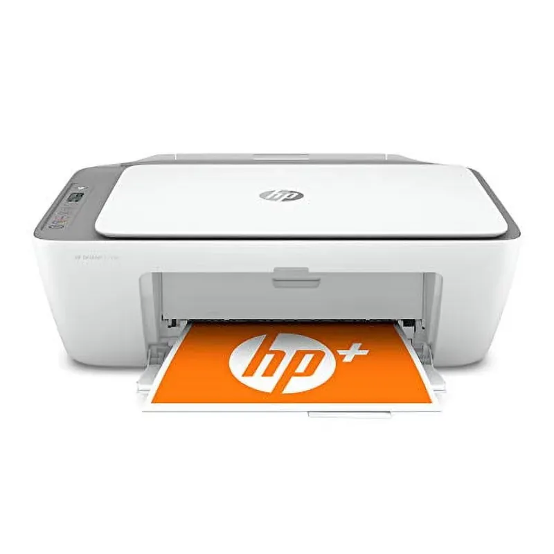 Photo 1 of HP DeskJet 2755e Wireless Color All-in-One Printer with bonus 6 months Instant Ink (26K67A), white